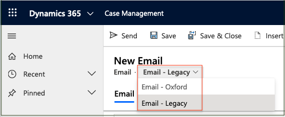 new email switch